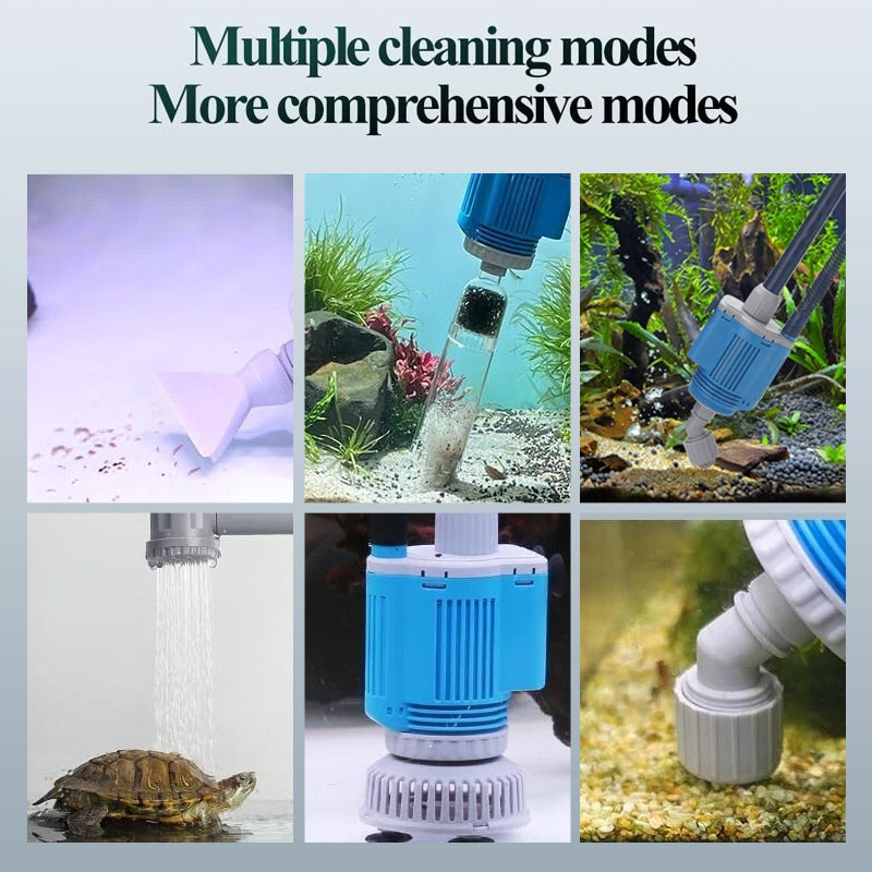 Electric Aquarium Gravel Cleaner with Filter