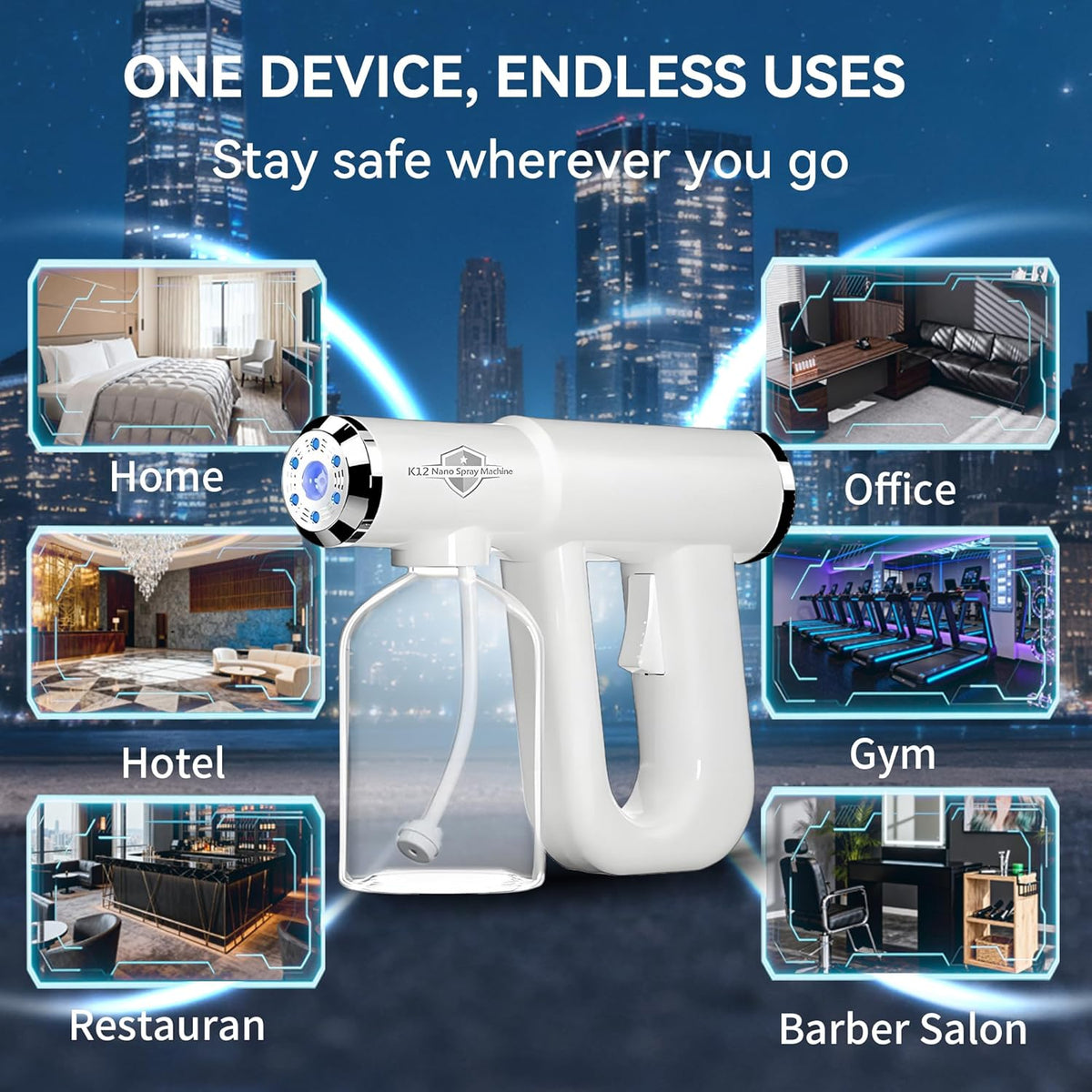 Cordless Electric Nano Disinfectant Fogger